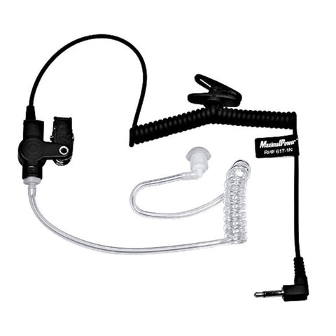 3.5mm Jack Listen-Only Audio Earpiece for Two-Way Radio Transceiver Speakers Mics (RHF 617-1N)