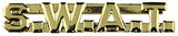 S.W.A.T. Die Struck Letters, 2 Posts & Clutch Backs, Pairs, 1/4" High