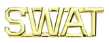 SWAT Die Struck Letters, 2 Posts & Clutch Backs, Pairs, 3/8" High