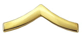 Metal Rank Insignia, 2 Posts & Clutch Backs, Pairs, Mini-3/4" Wide