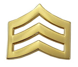 Metal Rank Insignia, 2 Posts & Clutch Backs, Pairs, Mini-3/4" Wide