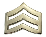 Metal Rank Insignia, 2 Posts & Clutch Backs, Pairs, Mini-3/4" Wide