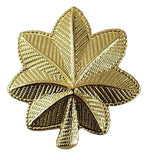 Metal Rank Insignia, 2 Posts & Clutch Backs, Pairs, Mini-3/4" Wide