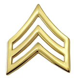 Metal Rank Insignia, 2 Posts & Clutch Backs, Pairs, Mini-3/4" Wide
