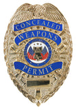 Deluxe "Concealed Weapons Permit" Badge