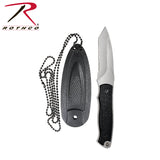 Rothco 6" Neck Knife W/Sheath and Bead Chain