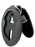 Recessed Belt Clip Badge Holder with Pocket and Neck Chain