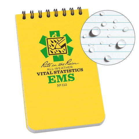 N°112 EMS Vital Stats Notebook