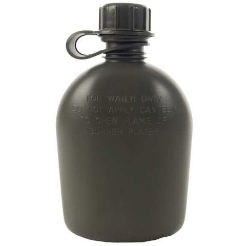Genuine G.I. 3 Piece 1 Quart Plastic Canteen