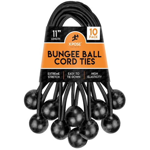 Black Ball Bungees Heavy Strength Tie Downs 11" 10 Pack