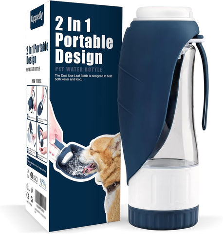 2 In 1 Portable Design Pet Water Bottle