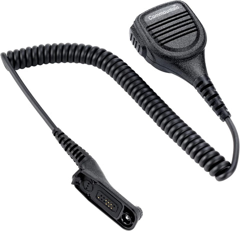 commountain Speaker Mic Compatible for Motorola Radios APX-6000 XPR-7550e APX-8000 (7000 4000) XPR-7350e (7580e 7380e 7550 7350) APX6000 APX7000 APX8000 XPR7550 XPR7550e, Shoulder Microphone