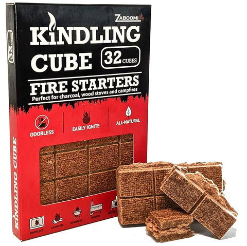 Zaboomi Kindling Cube Fire Starters 32 Cubes
