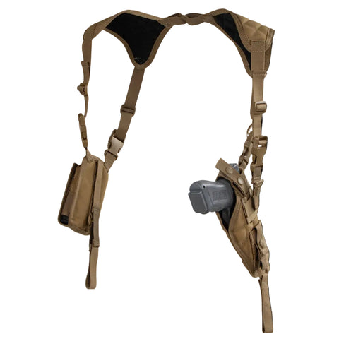 Vertical Shoulder Holster - Coyote Brown