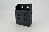 Double Cuff Case with Molle Loks, Plain Black