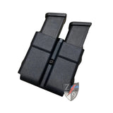 Double Mag Case with Molle Loks, Plain Black