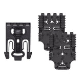 QLS Platform Kit, 1 Male & 1 Female, Mounting Hardware, Polymer, Black