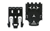 QLS Platform Kit, 1 Male & 1 Female, Mounting Hardware, Polymer, Black
