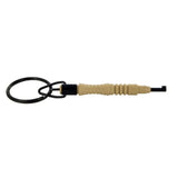 Tan Round Swivel Carbon Fiber Handcuff Key