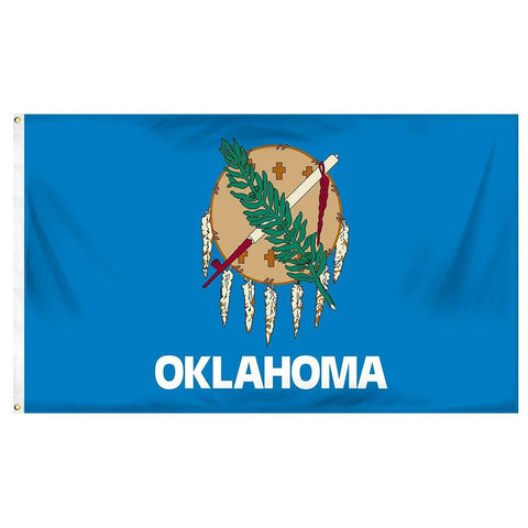 3x5 Oklahoma State Flag Printed, Grommeted