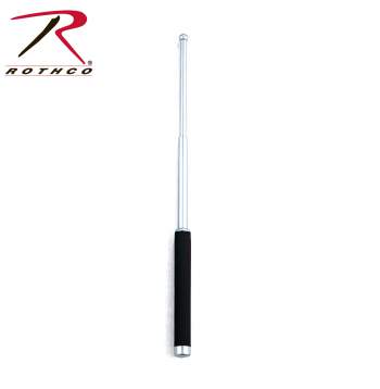 Rothco Chrome Expandable Steel Baton With Sheath 21"
