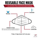 Rothco Reusable 3-Layer Polyester Face Mask