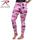 Rothco Womens Workout Performance Camo Leggings With Pockets - Pink Camo