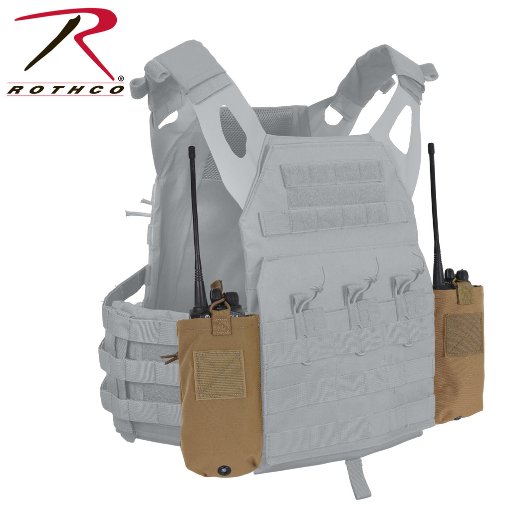 Rothco LACV (Lightweight Armor Carrier Vest) Side Radio Pouch Set