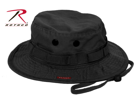 Rothco Black Boonie Cap