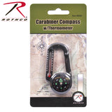 Rothco Carabiner Compass W/Thermometer