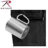 Rothco Insulated Stainless Steel Portable Camping Mug With Carabiner Handle – 15 oz