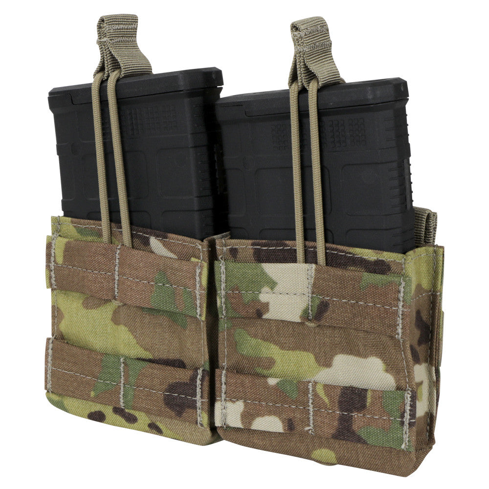 DOUBLE M14 OPEN TOP MAG POUCH WITH SCORPION OCP